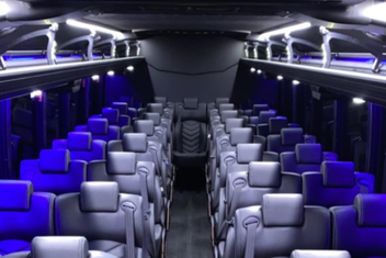 Los Angeles Charter Bus Interior